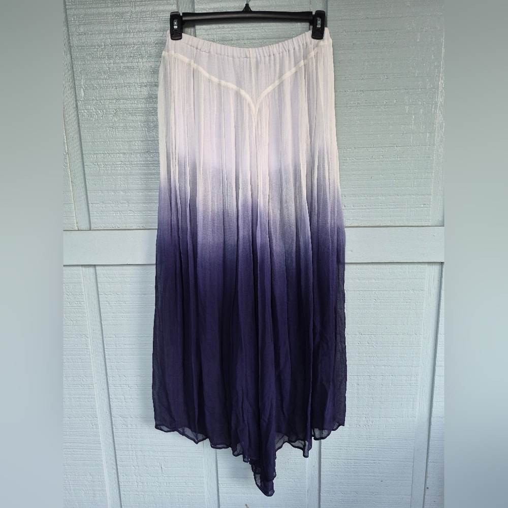 Plex Ombre Maxi Skirt  Purple/Navy Gradient Size M Coquette Girl Fairycore Boho